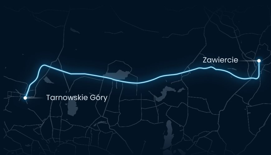 Linia kolejowa LK 182 - trasa Tarnowskie Góry - Zawiercie